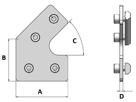 Profile Connector 45°