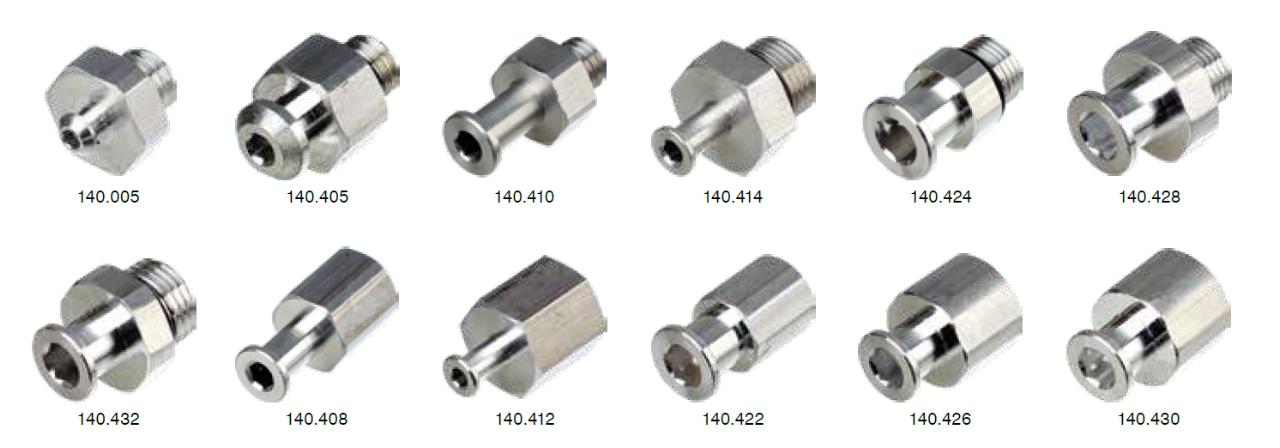 Fittings for G Series Vacuum Cups